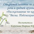 ОЗ Корючева М.Ю. "Весна.Подснежники"
